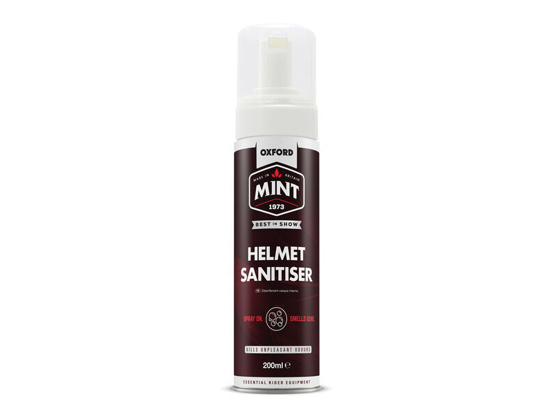 Oxford Mint Helmet Sanitiser Foam 200ml click to zoom image