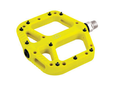 Oxford Loam 20 Nylon Flat Pedals  Fluorescent Yellow  click to zoom image