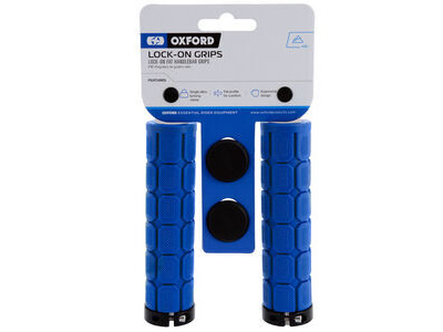 Oxford Lock On Fat Grips  Blue  click to zoom image